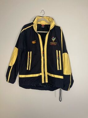 Canterbury Black & Yellow Athletic Windbreaker Jacket